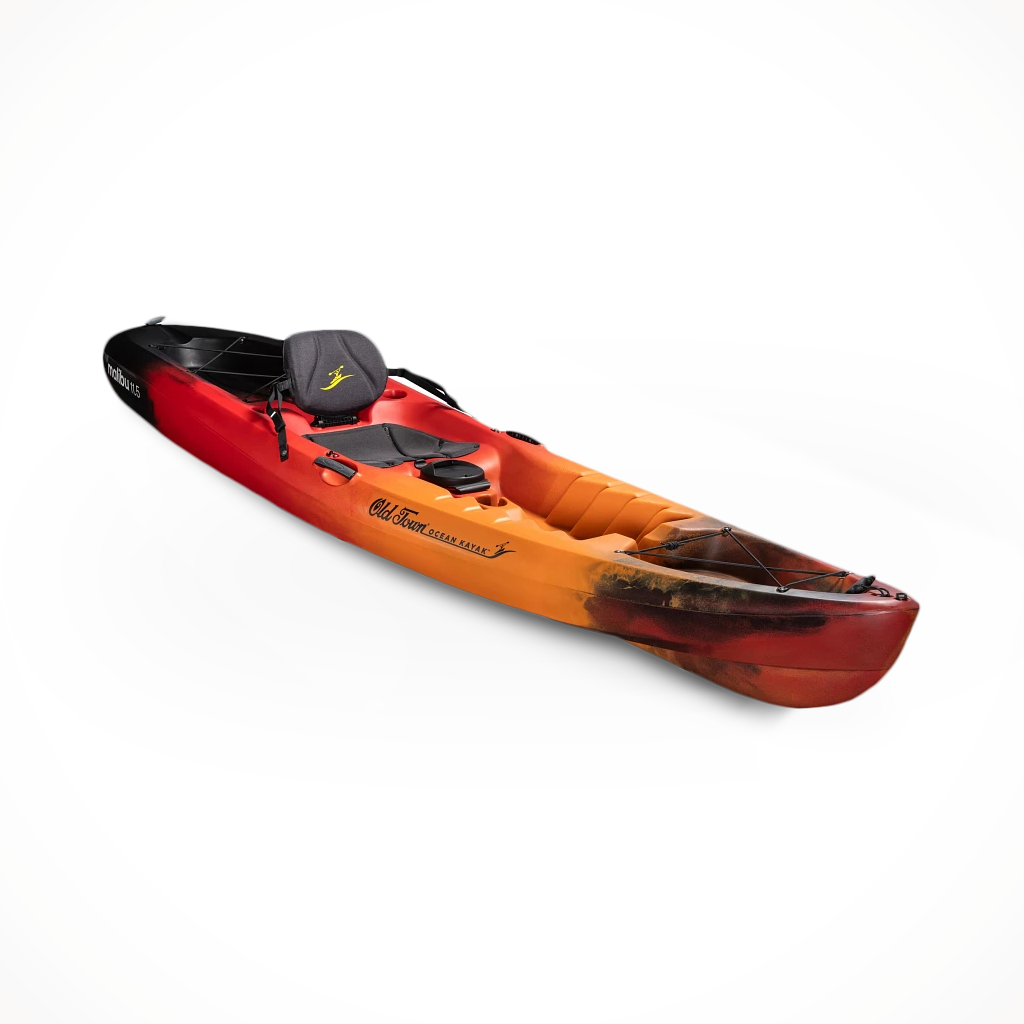 Product image: Ocean Kayak Malibu 11 5 2025 Lava, shown from a three-quarter angled view.