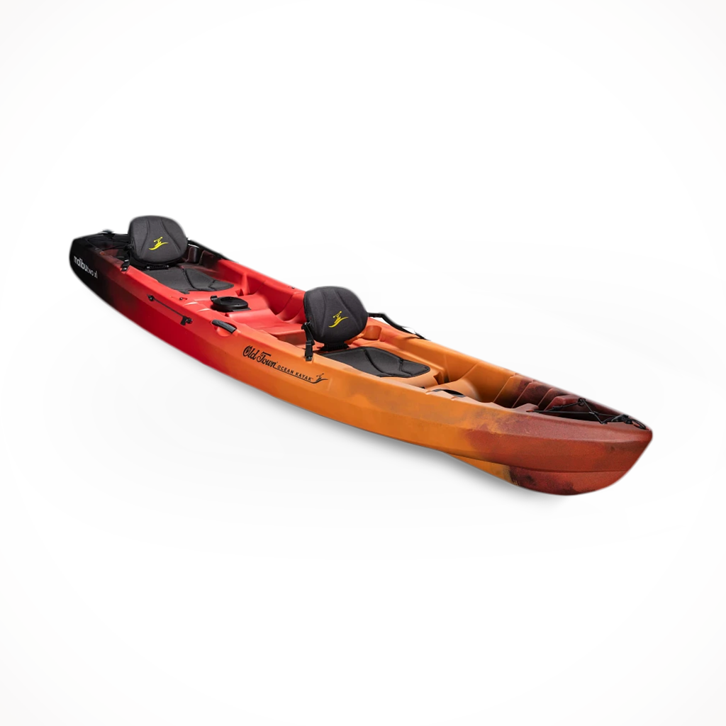 Product image: Ocean Kayak Malibu Two XL 2025 Lava, shown from a three-quarter angled view.