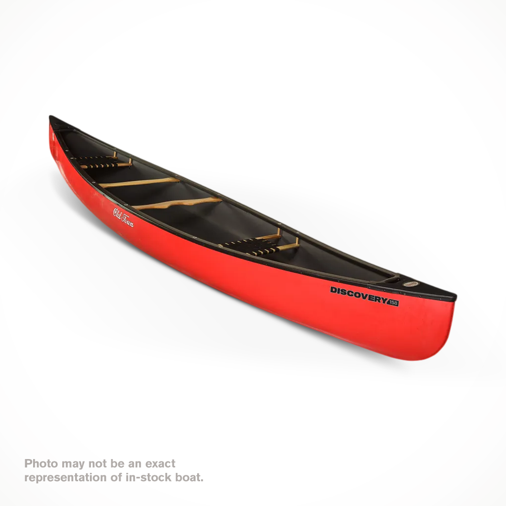 Product image: Old Town Discovery 158 Red 2026, shown from a three-quarter angled view.