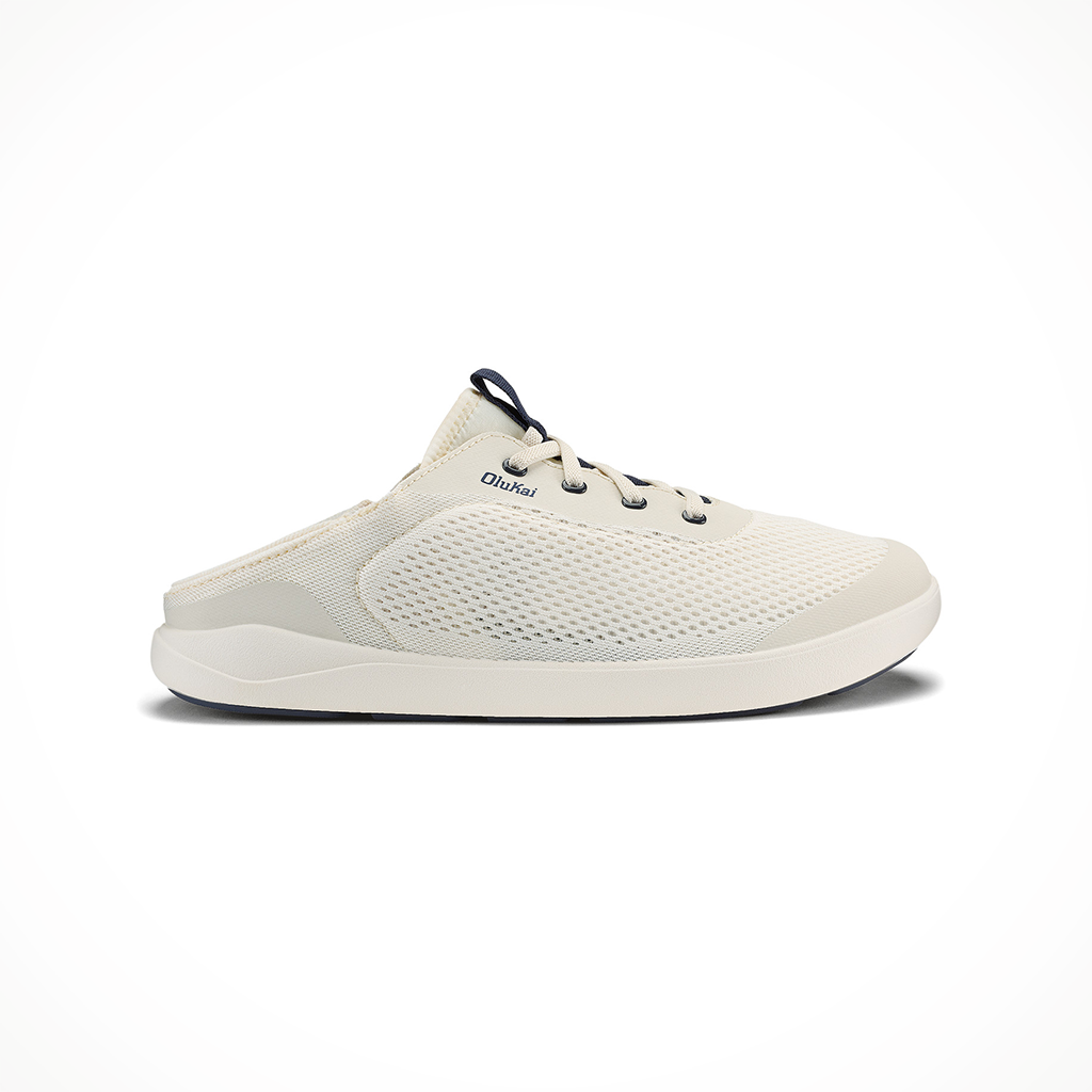 Product image: Olukai Moku Pae White Sand Trench Blue Mens 2026 Slide.