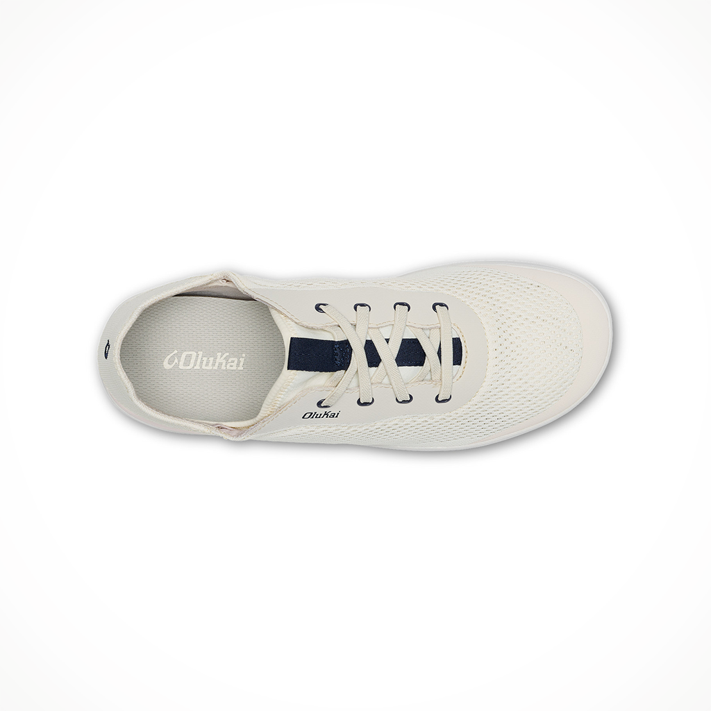 Product image: Olukai Moku Pae White Sand Trench Blue Mens 2026, shown from above.