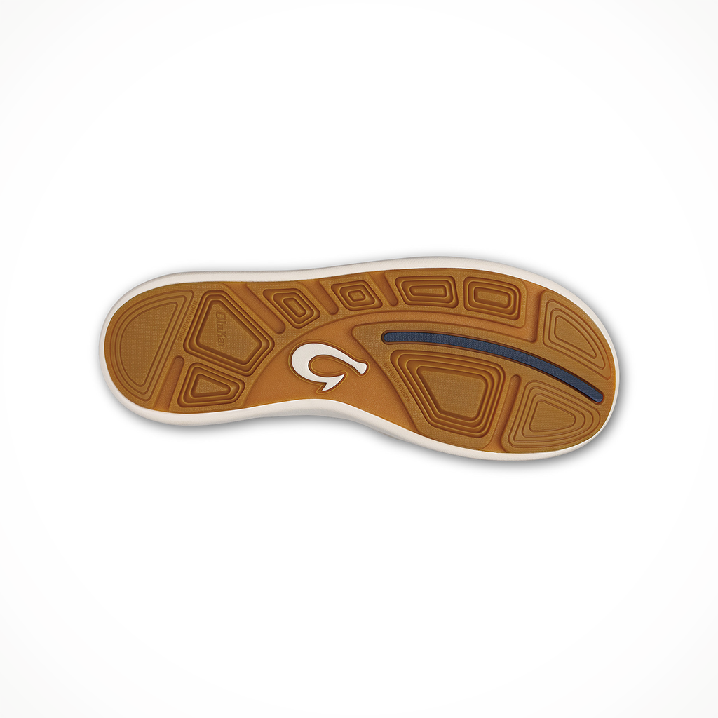 Product image: Olukai Moku Slip On C Loud Grey Ash Mens 2026, showing the bottom view.
