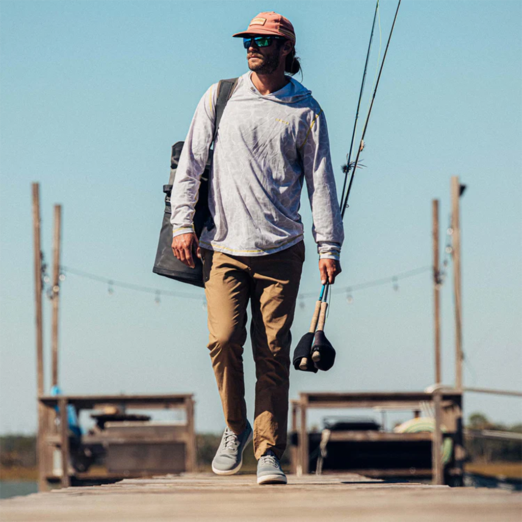 Product image: Olukai Mens Moku Pae Poi Red Ochre Lifestyle1.