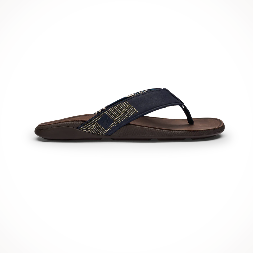 Product image: Olukai Mens Tuahine Trench Blue Dk Wood, shown in primary marketing view.