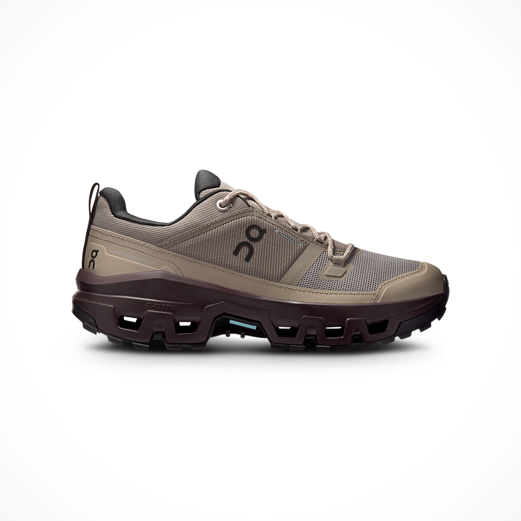 Product image: On Cloudrock Low WP Cinder Ox Womens 2026, shown in primary marketing view.