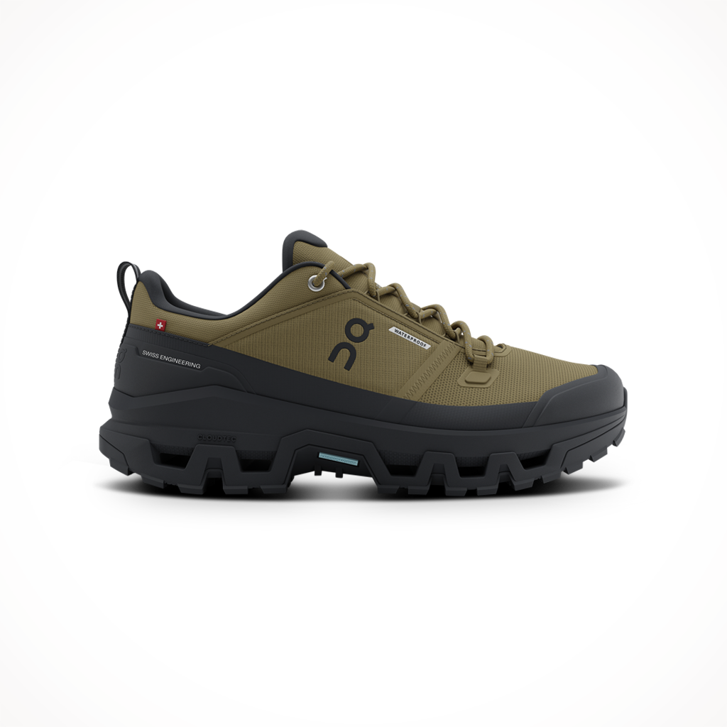 Product image: On Cloudrock Low WP Hunter B Lack Mens 2025, shown in primary marketing view.