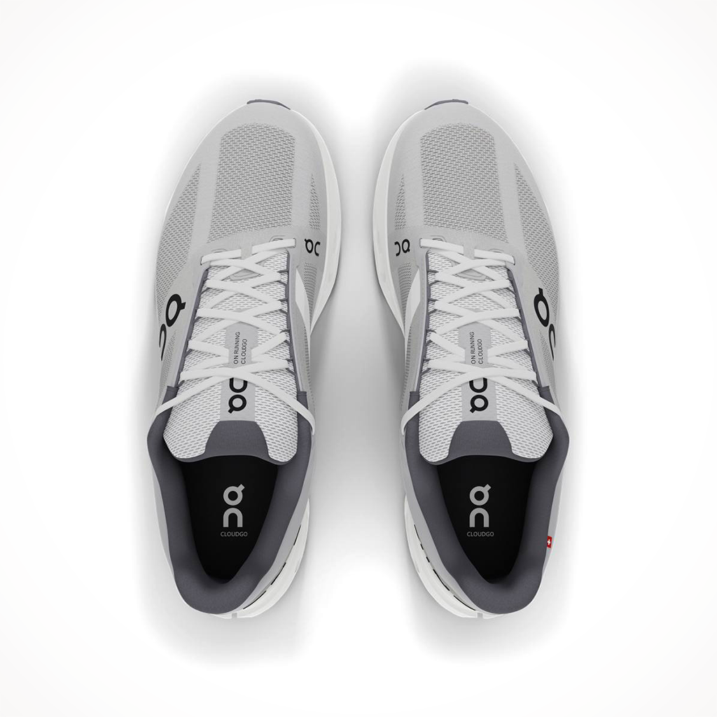 Product image: On Cloudsurfer Next Glacier white Mens 2024, shown from above.