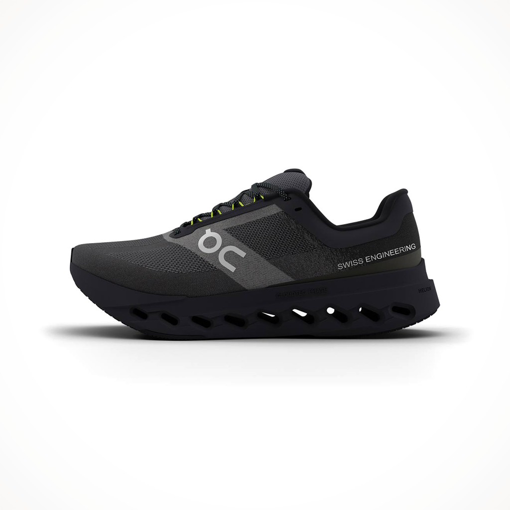 Product image: On Cloudsurfer Next black iron Mens 2024, shown from the left side profile.
