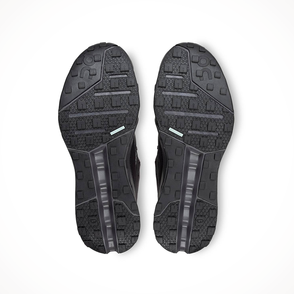 Product image: On Mens Cloudhorizon WP Black Eclipse, showing the outsole tread pattern.