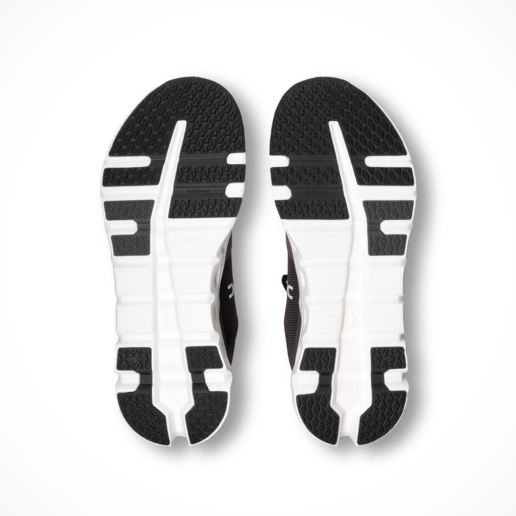 Product image: On Womens Cloudrunner2Eclipse Black, showing the outsole tread pattern.