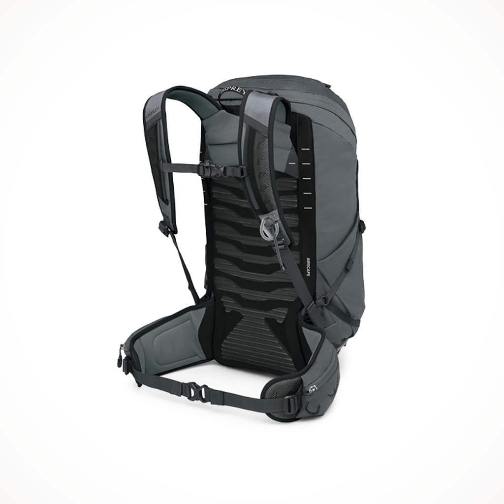 Product image: Osprey Talon 26 Phantom Grey Charcoal, shown from the back.