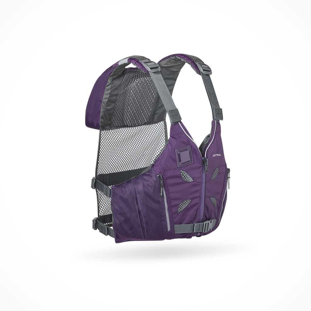 Product image: Paddling Astral PF Ds EV Eight Eggplant, shown from a three-quarter angled view.