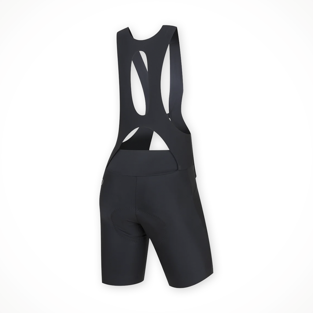 Product image: Pearl Izumi Attack Air Bib Shorts Black womens 2026, shown from the back.