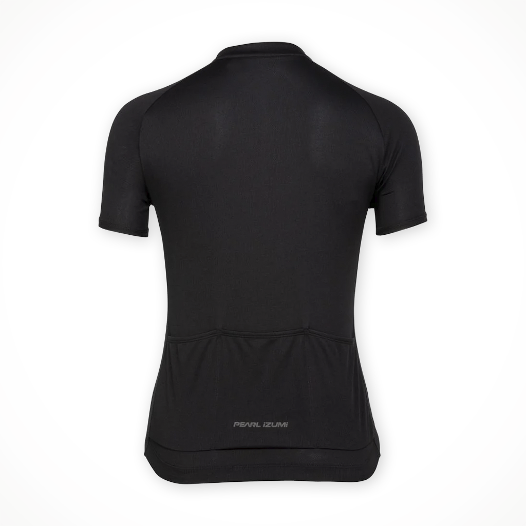 Product image: Pearl Izumi Quest SS jersey Black wommens 2026, shown from the back.