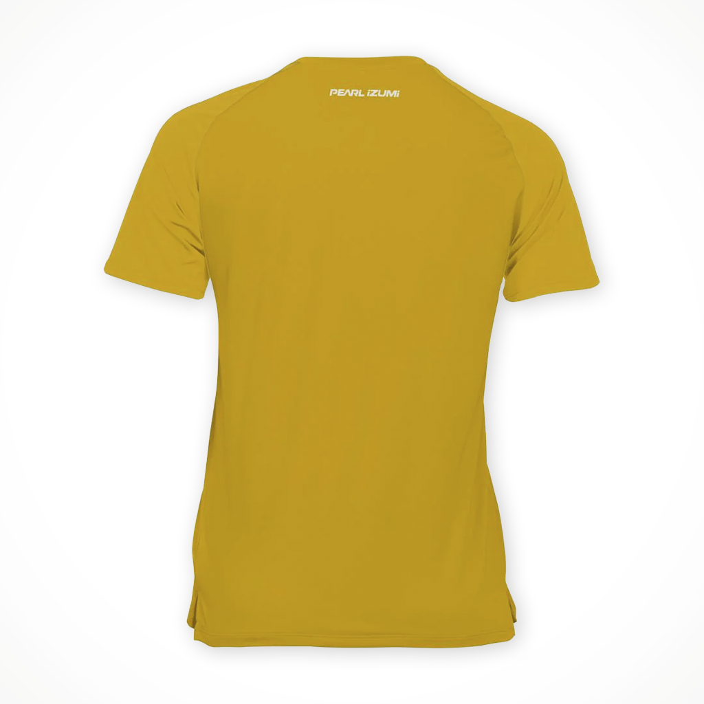 Product image: Pearl Izumi summit Short S Leeve Jersey Golden Palm womens 2026, shown from the back.