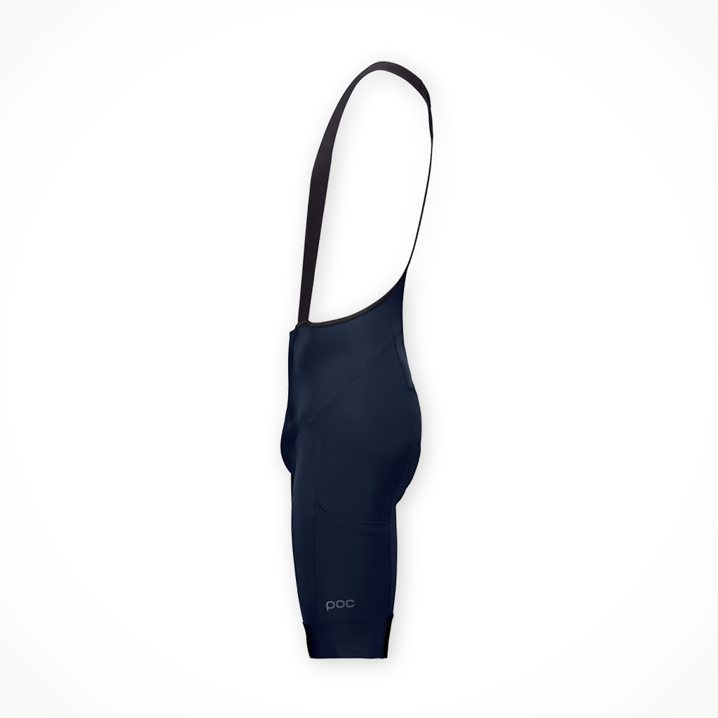 Product image: Poc Cadence Cargo Bib S Horts Apatite Navy mens 2026, side profile view.