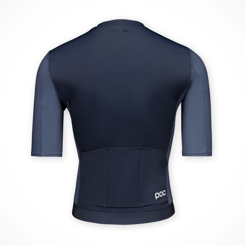 Product image: Poc Cadence Jersey Apatite Navy mens 2026, shown from the back.