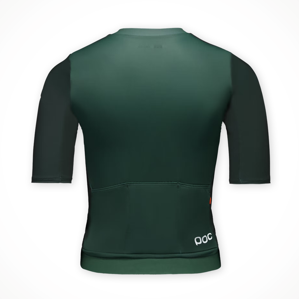 Product image: Poc Cadence Jersey pargasite Green womens 2026, shown from the back.