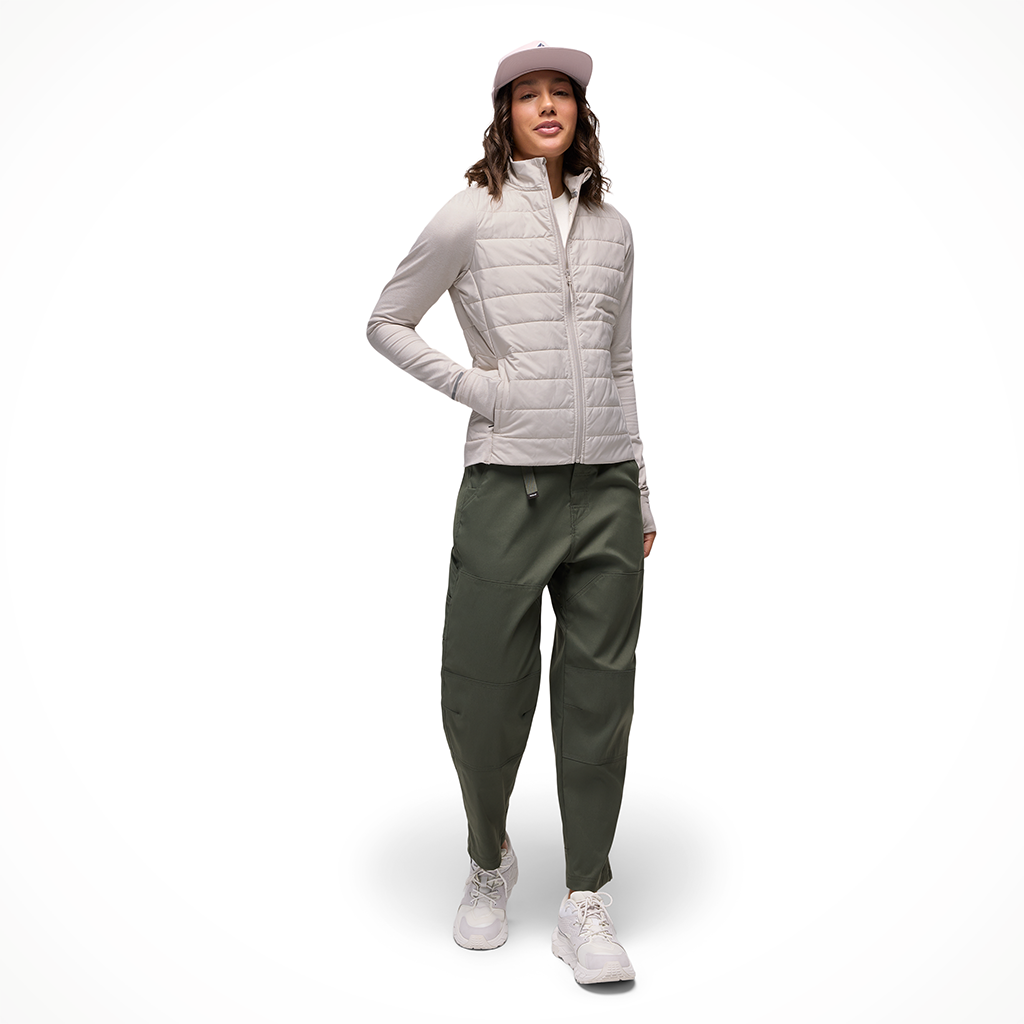 Product image: Prana Insulated Ice F Low Jacket almond womens 2026 alt1.