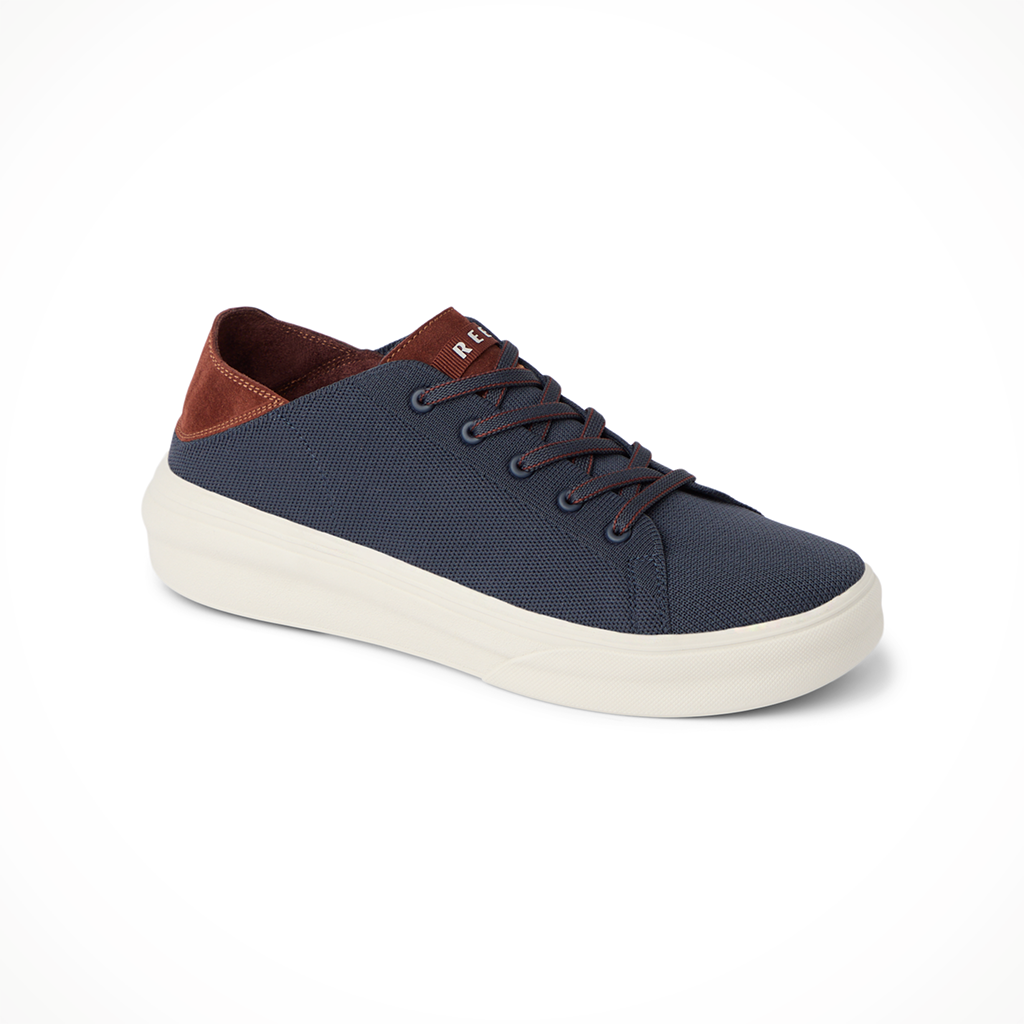 Product image: Reef Swellsole Atlantic Navy Cappuccino Mens 2026, shown from a three-quarter angled view.