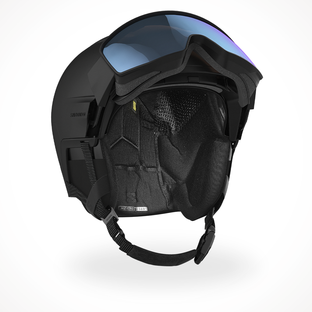 Product image: Salomon Driver Prime Sigma Photo MIPS 2023 Snow Helmet Black Iso Up.