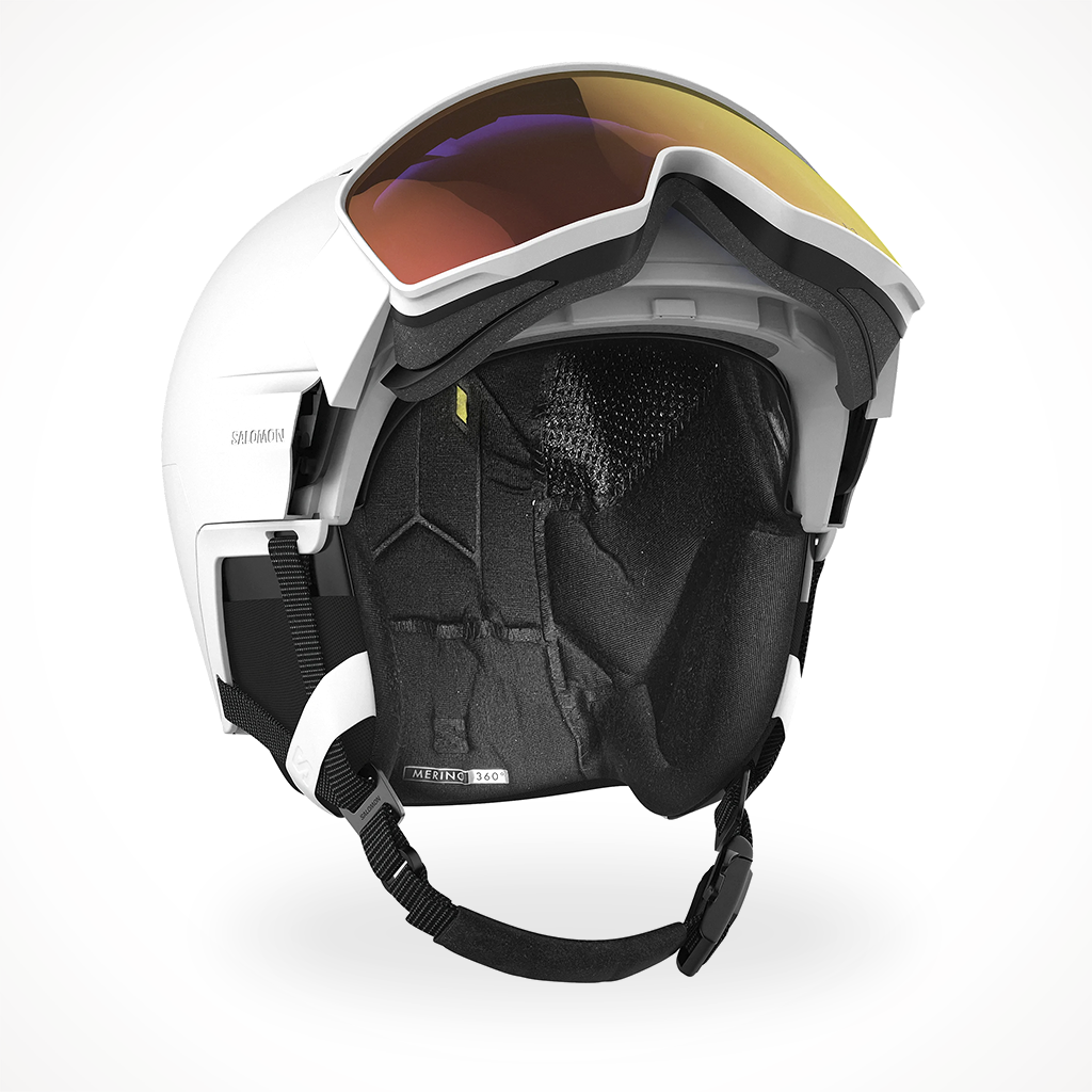 Product image: Salomon Driver Sigma Photo MIPS 2024 Snow Helmet White.