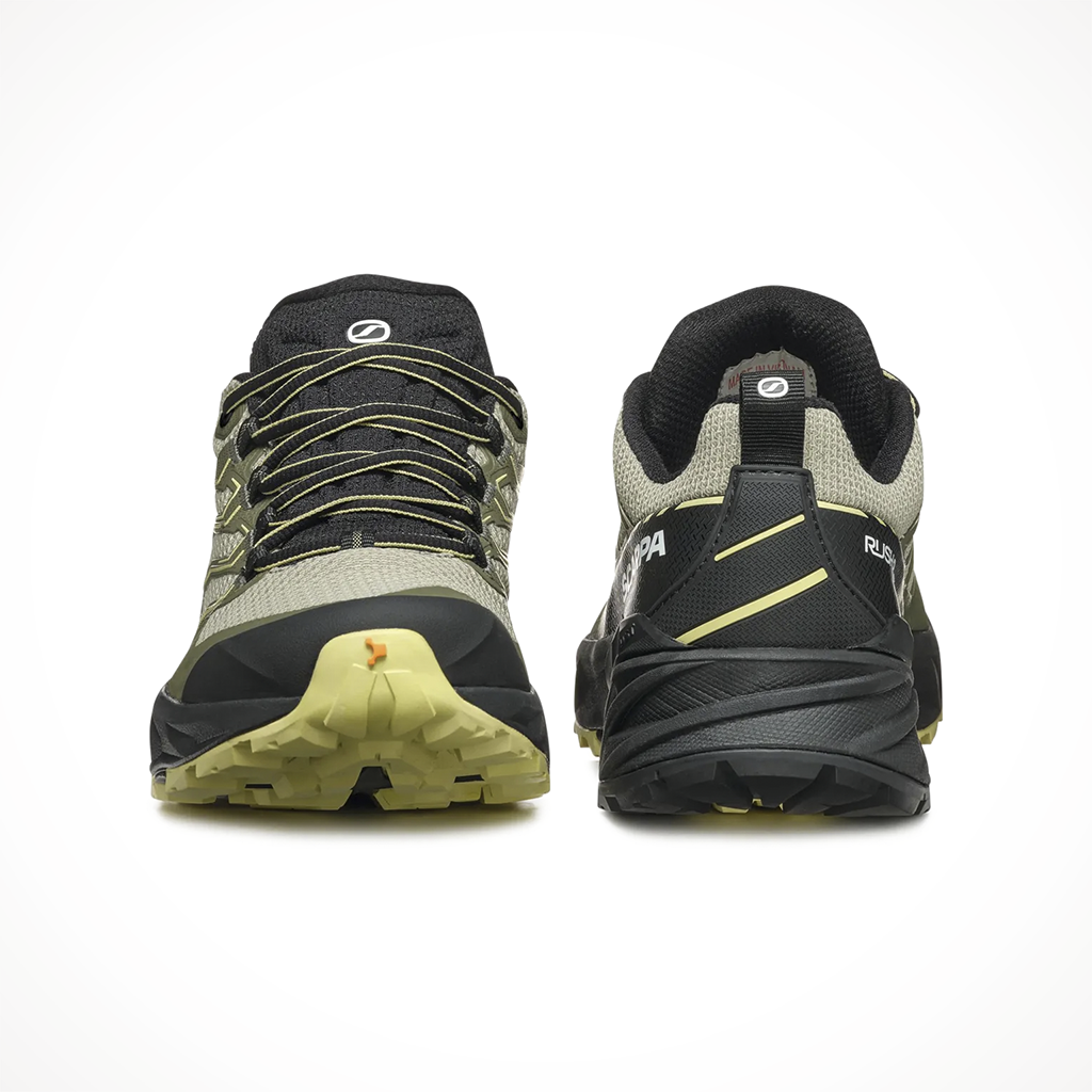 Product image: Scarpa Rush 2 Gtx Sage Dusty Yellow Womens 2024, shown as a pair.