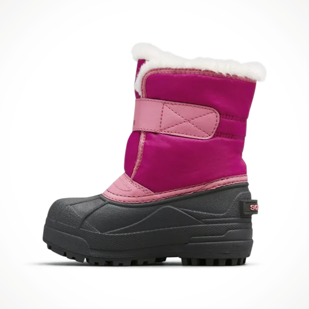 Product image: Sorel Snow Commander Boot Tropic Pink Kids 2024, shown from the left side profile.