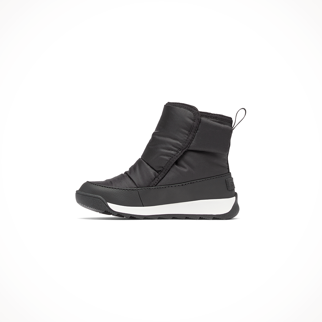 Product image: Sorel Whitney II Plus Bootie WP Black Sea Salt Kids 2024, shown from the left side profile.