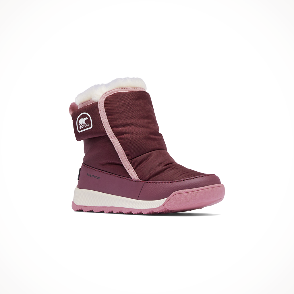 Product image: Sorel Whitney II Plus Bootie WP Quarry Lavender Kids 2024, shown from a three-quarter angled view.