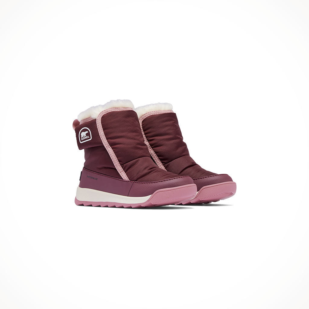 Product image: Sorel Whitney II Plus Bootie WP Quarry Lavender Kids 2024, shown as a pair.