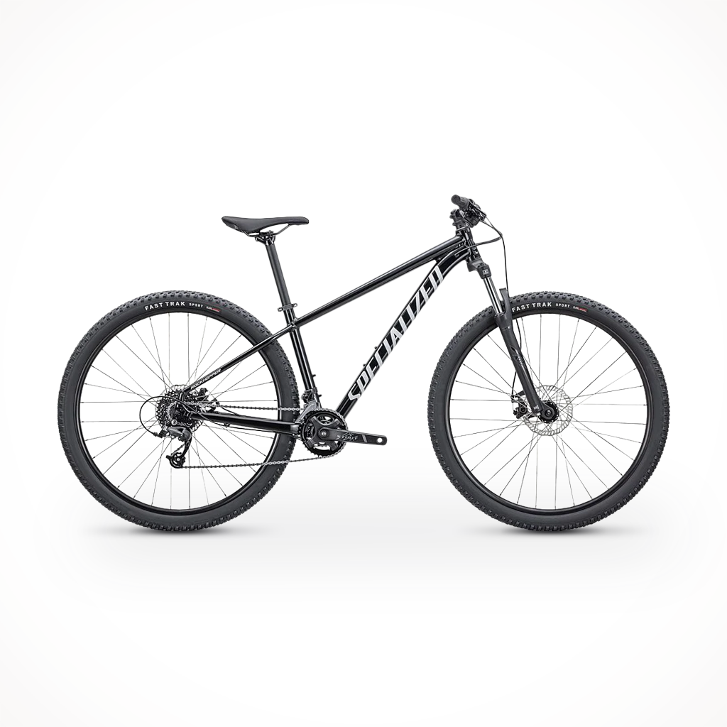 Product image: Specialized Rockhopper 27.5 Gloss Tarmac Black, shown in primary marketing view.
