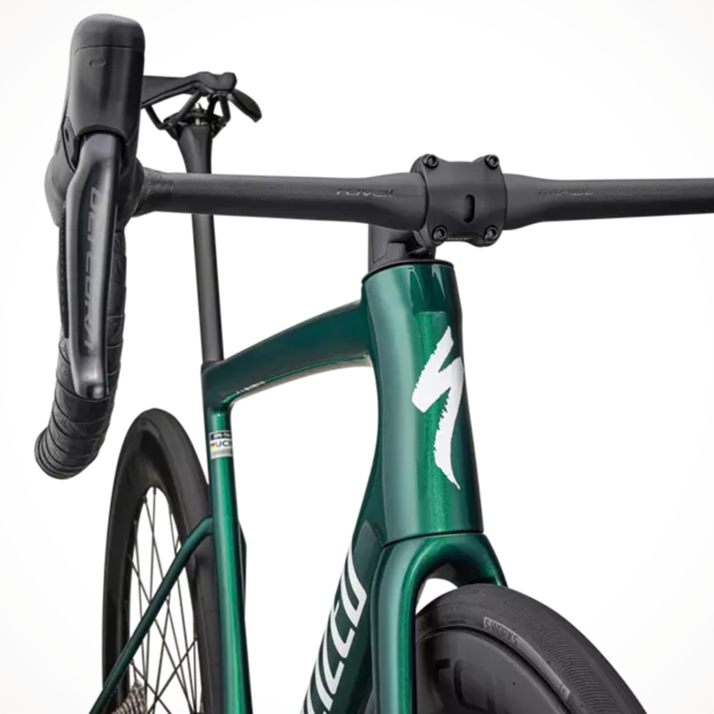 Product image: Specialized TARMAC SL8 PRO UDI2 Gloss Pine Green Metallic White 2024 Handle.
