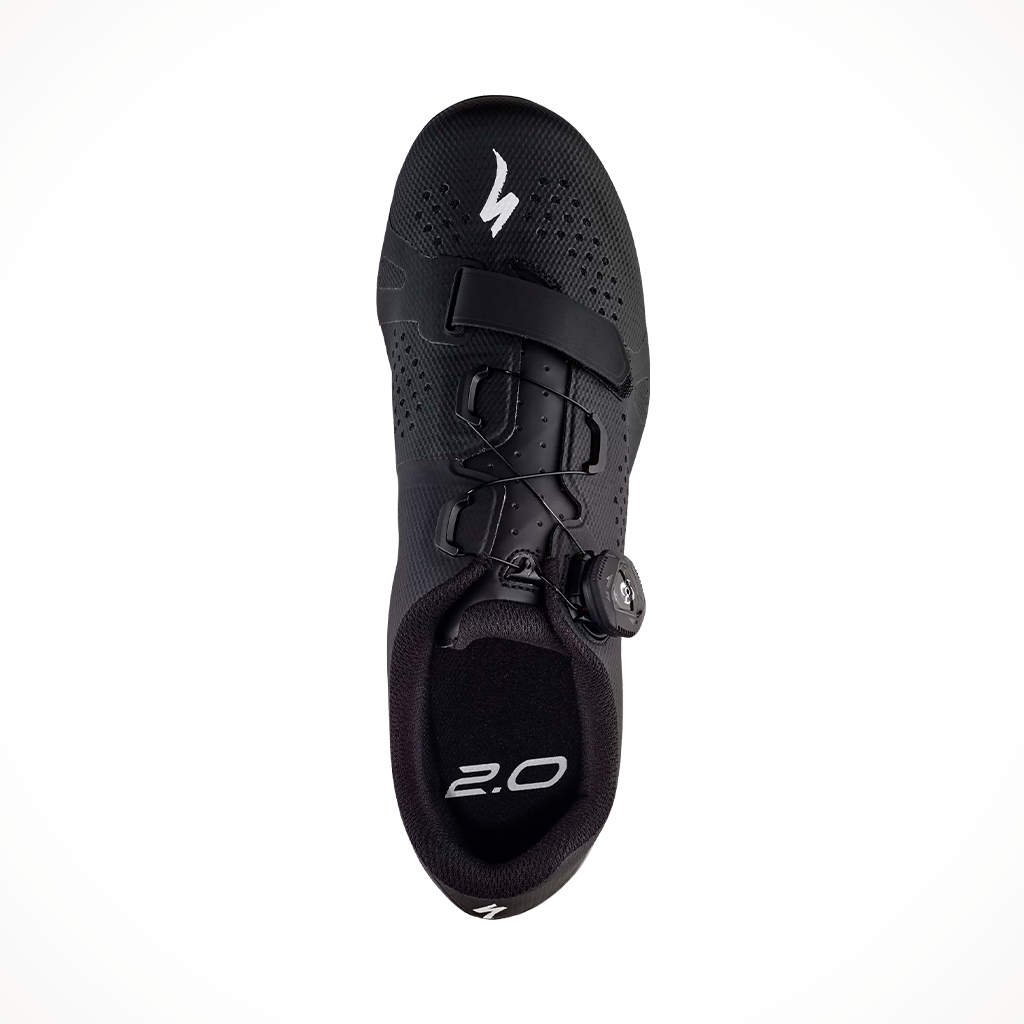 Product image: Specialized Torch 2 Road 2020 Black, shown from above.