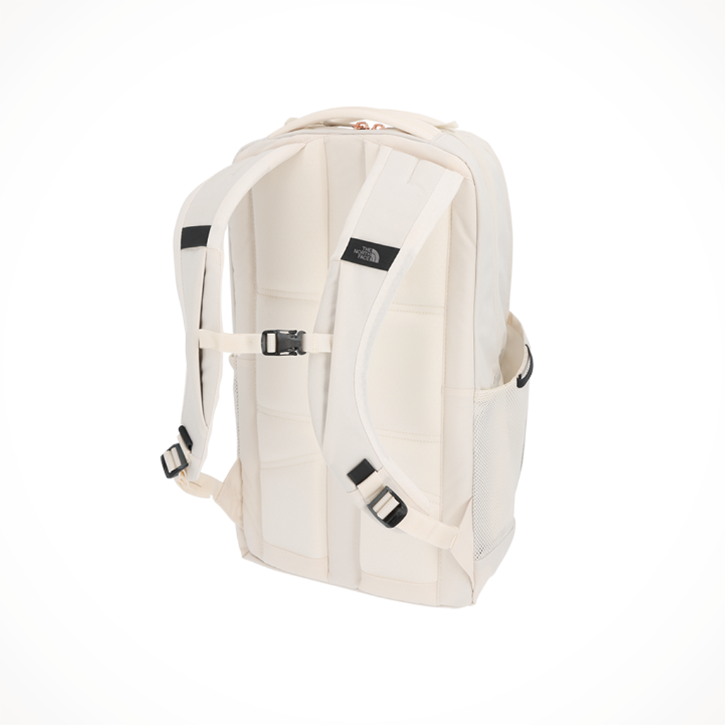 Product image: TNF Jester Gardenia White Burnt Coral Metallic Womens, shown from the back.
