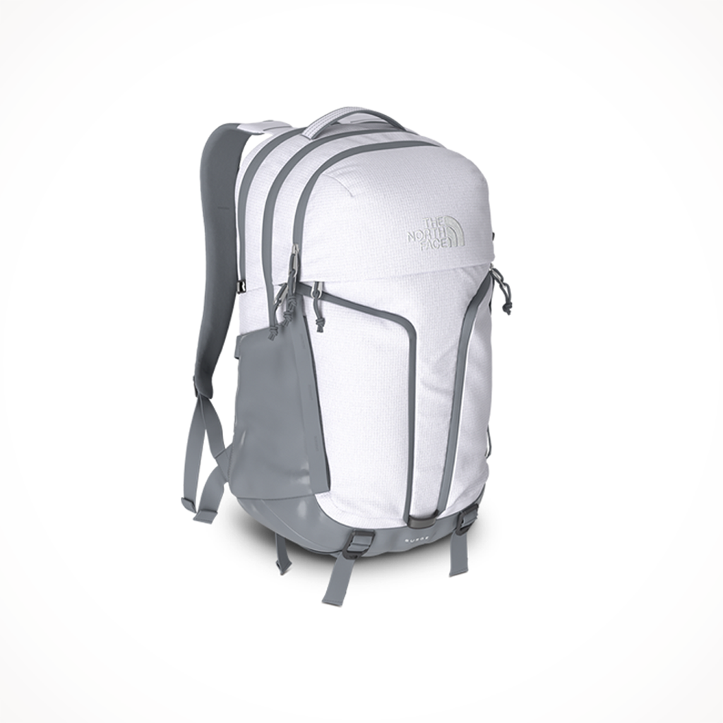 Product image: TNF Surge TNF White Metallic Melange Mid Grey Womens, shown in primary marketing view.