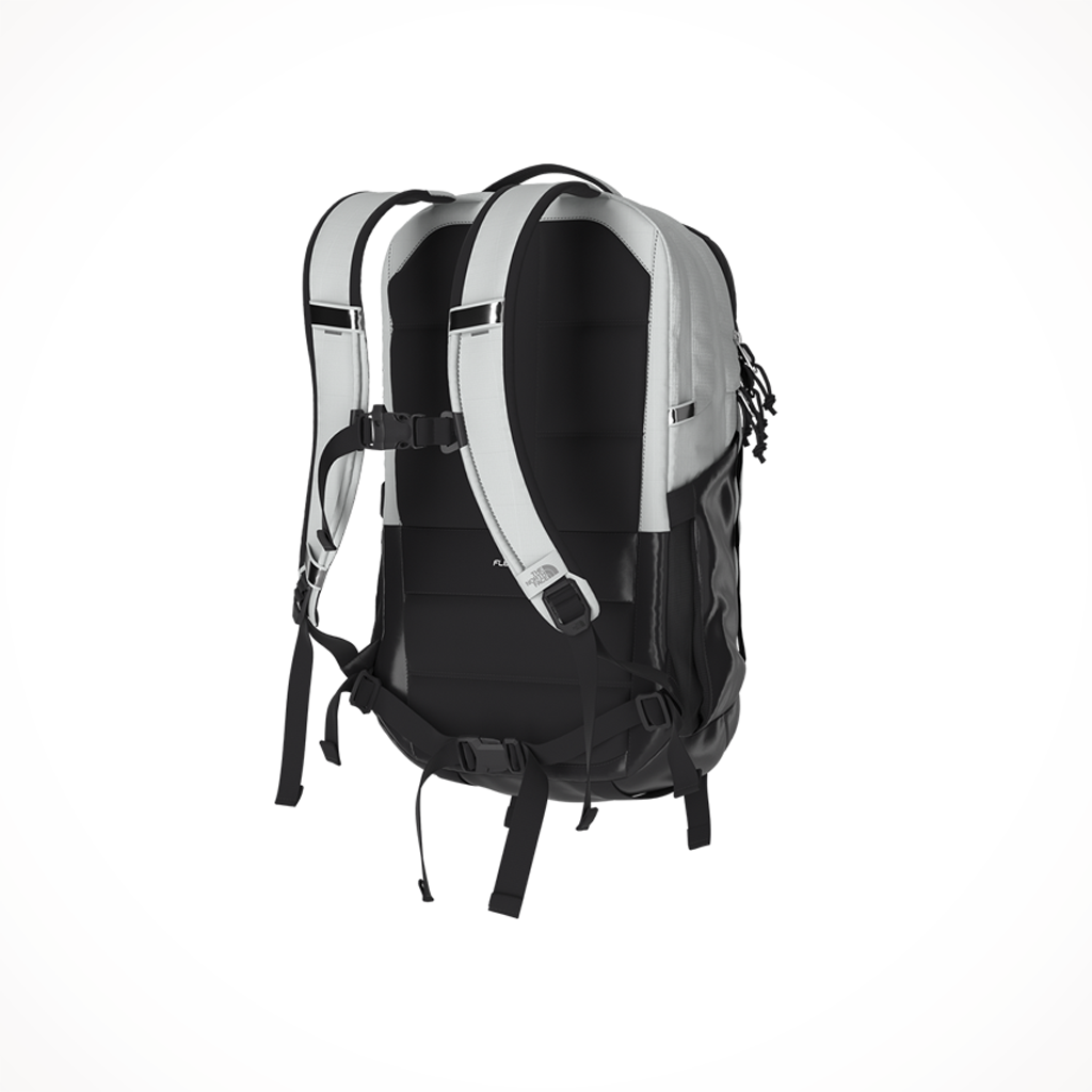Product image: TNF Surge Tin Grey Dark Heather TNF Black, shown from the back.