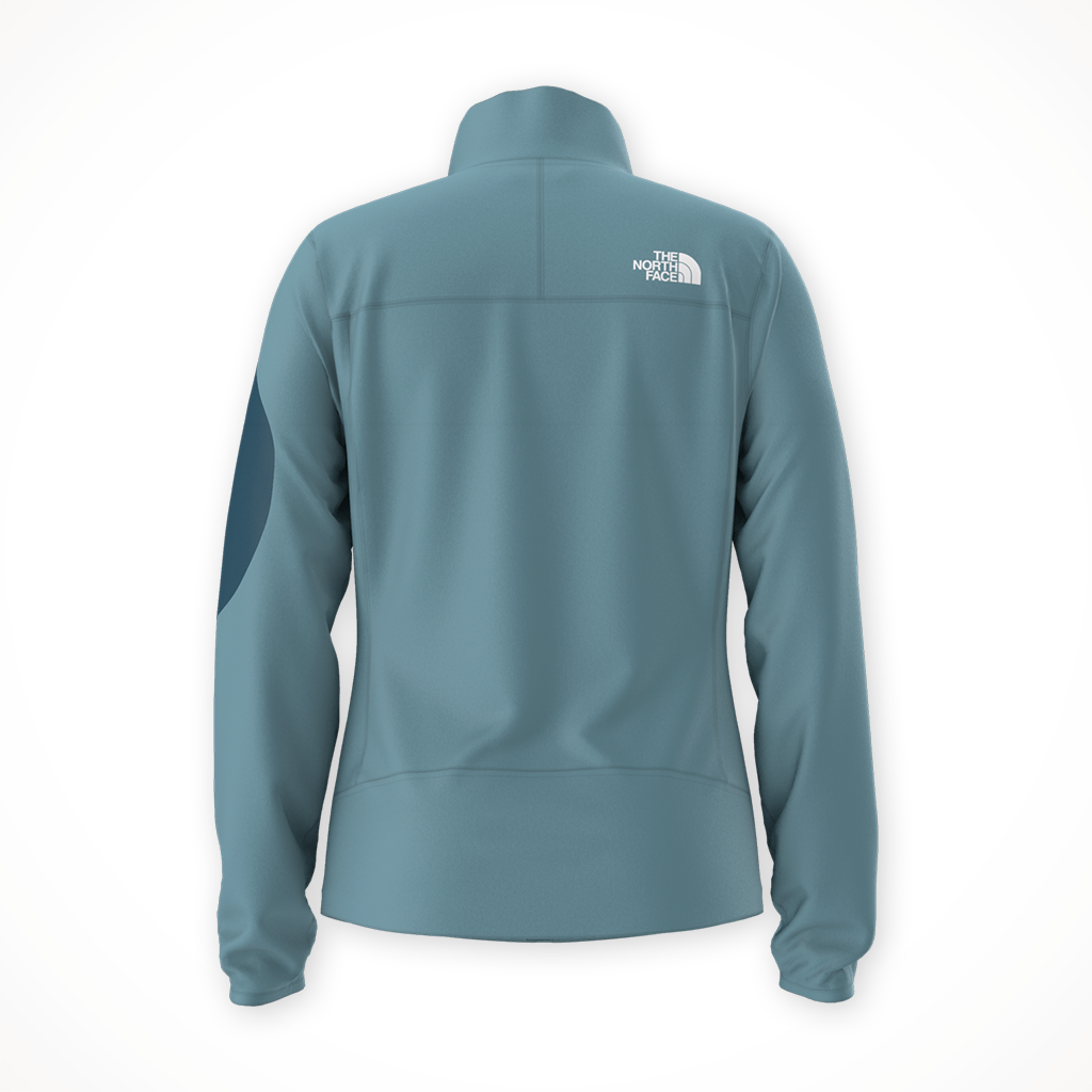 Product image: The North Face Mistyescape Fleece Algae Blue Petrol Blue Women 2024, shown from the back.