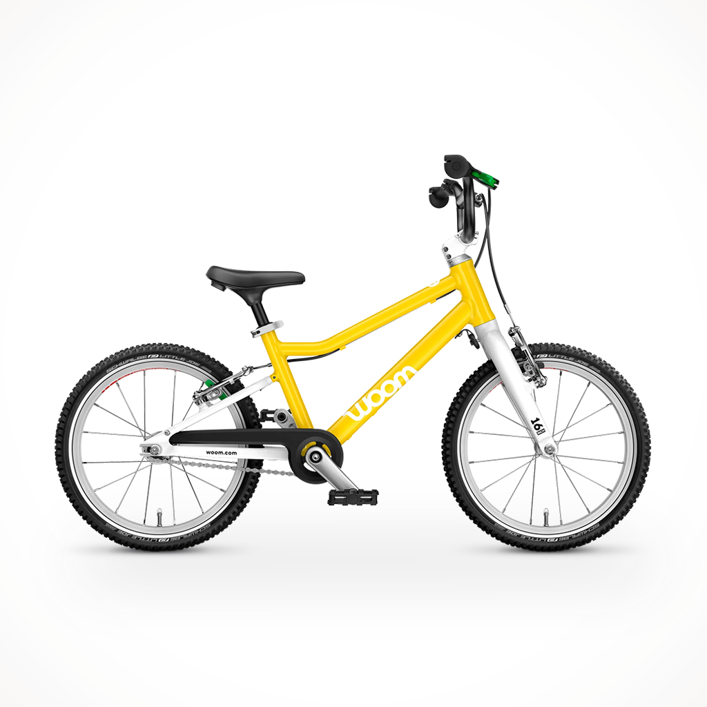 Product image: Woom GO 3 Vibrant Yellow, shown in primary marketing view.