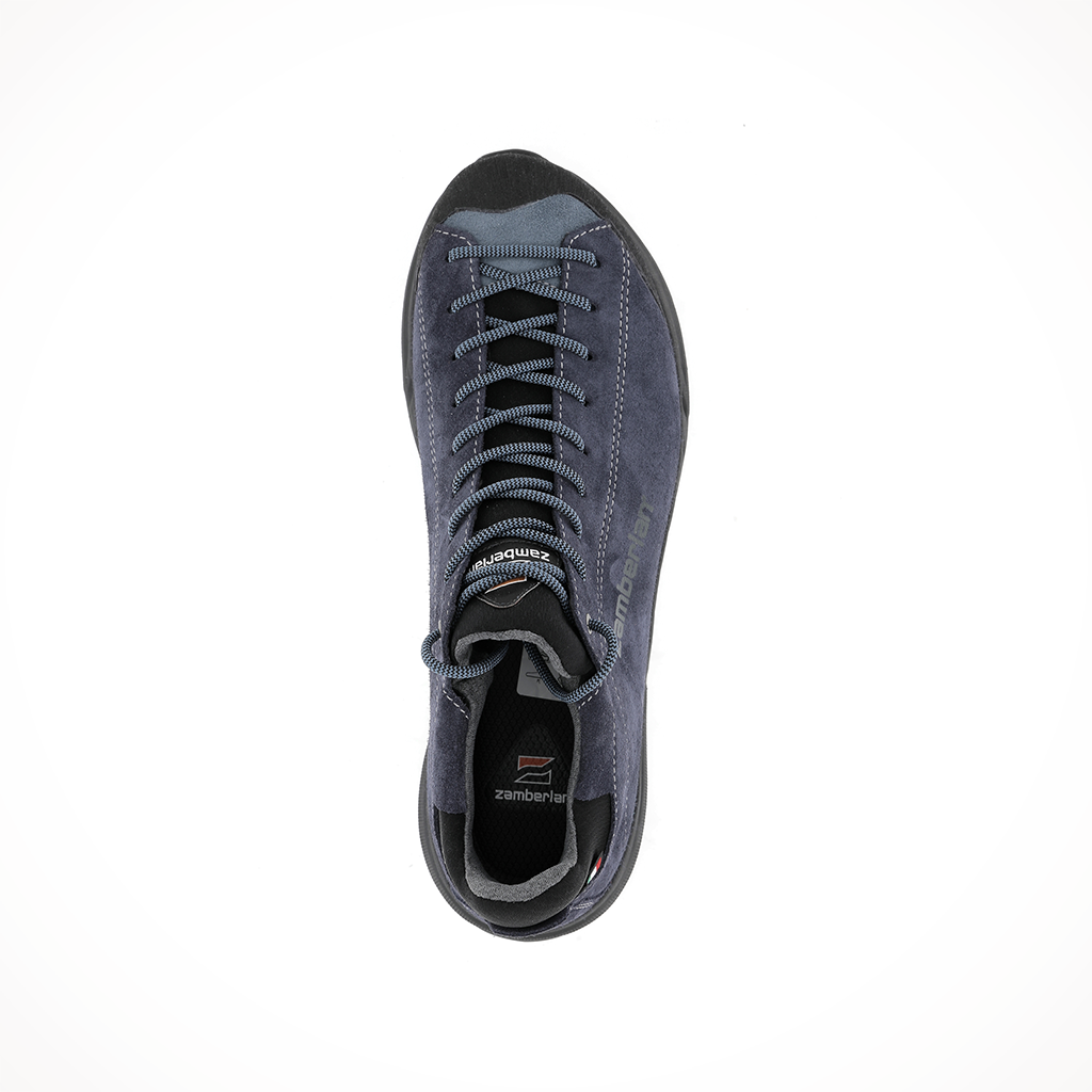 Product image: Zamberlan 217 Free Blast Suede Denim Mens 2024, shown from above.