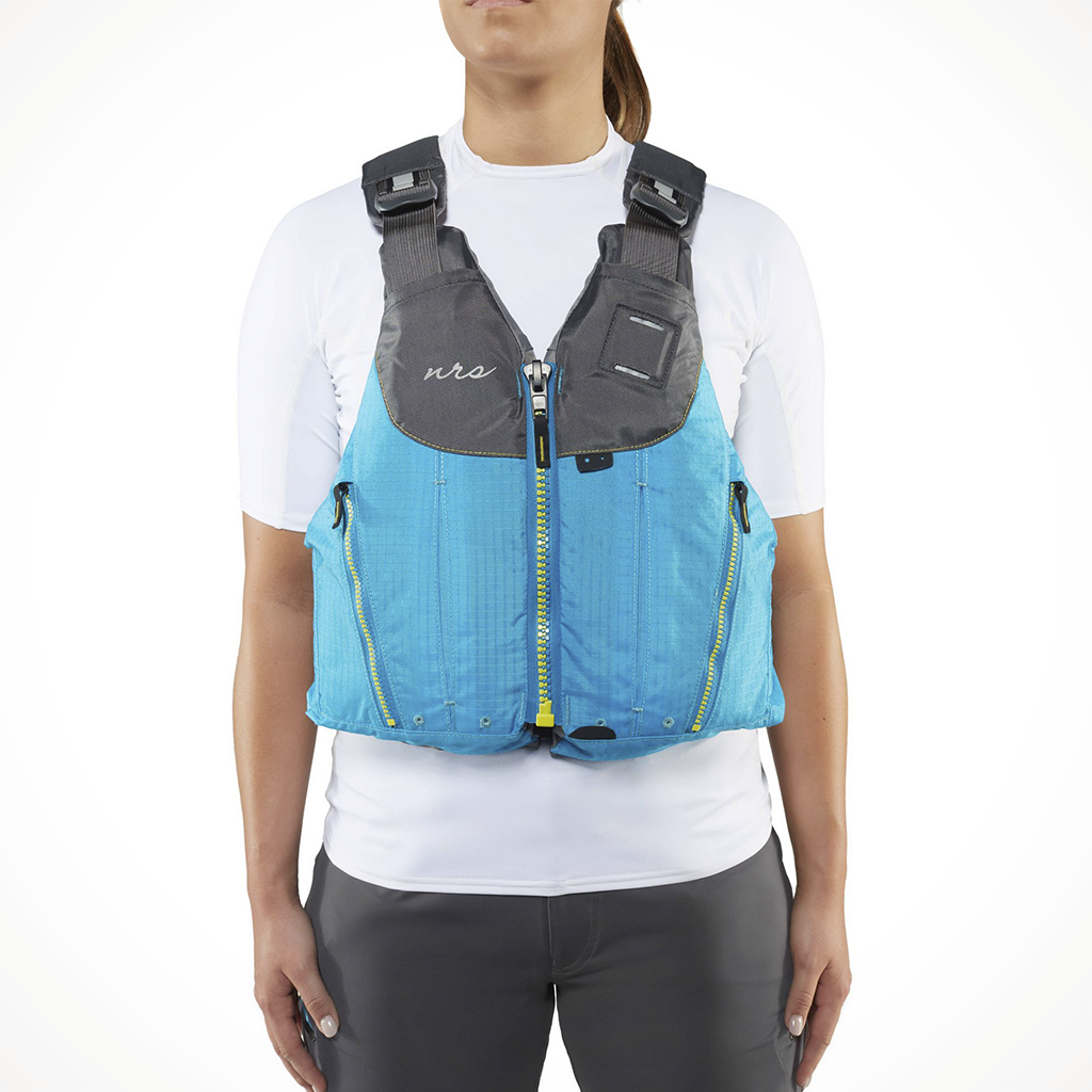 Product image: NRS Nora PFD Teal Model, shown from the front.