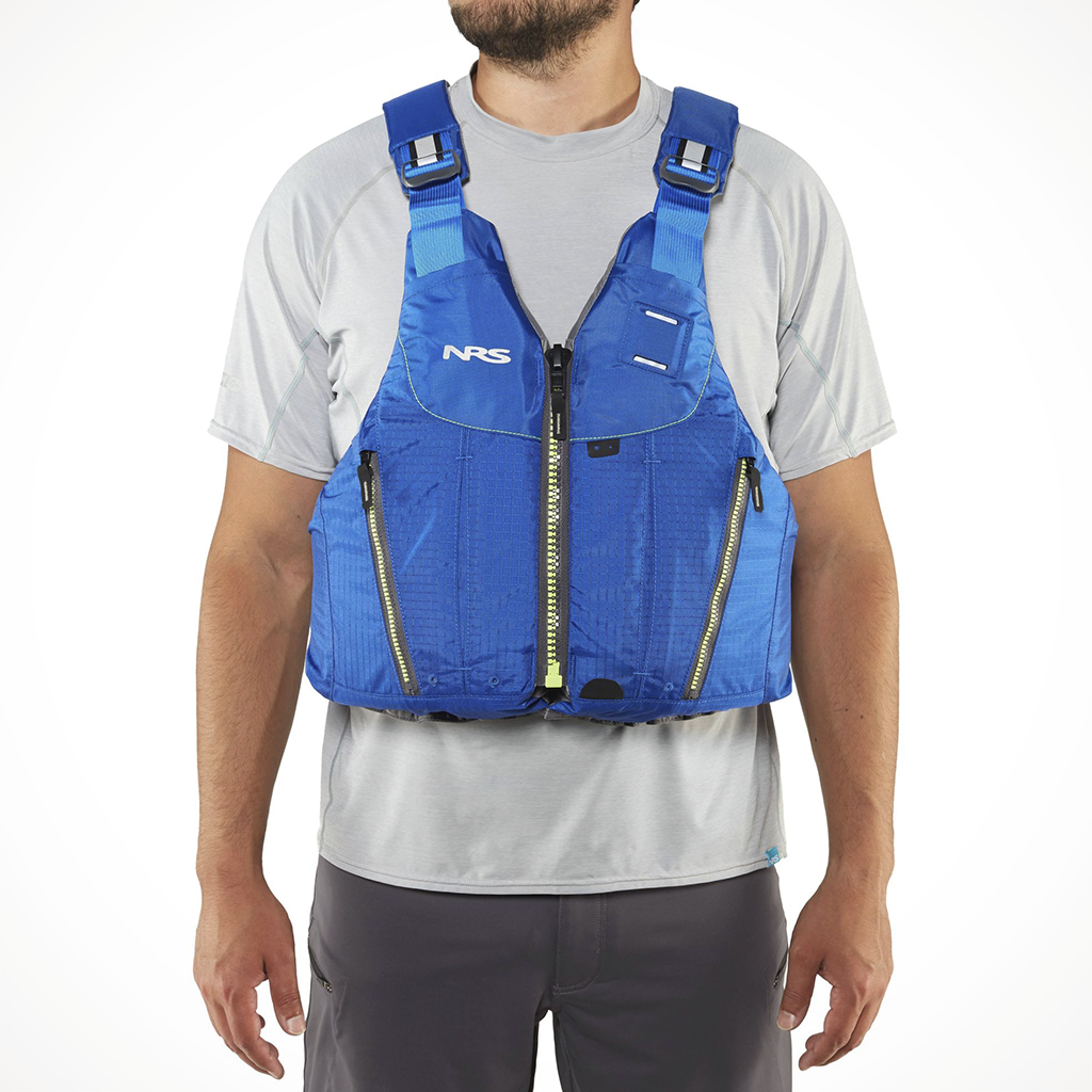Product image: NRS Oso PFD Blue Model, shown from the front.