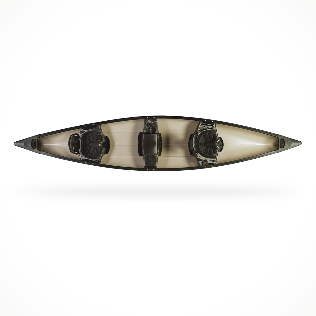 Product image: Paddling Canoe Old Town Saranac 160 Green, shown from above.