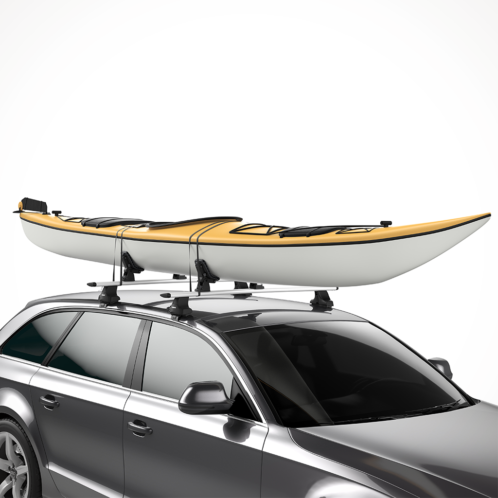 Product image: Thule Dock Grip Kayak Rack On Car.