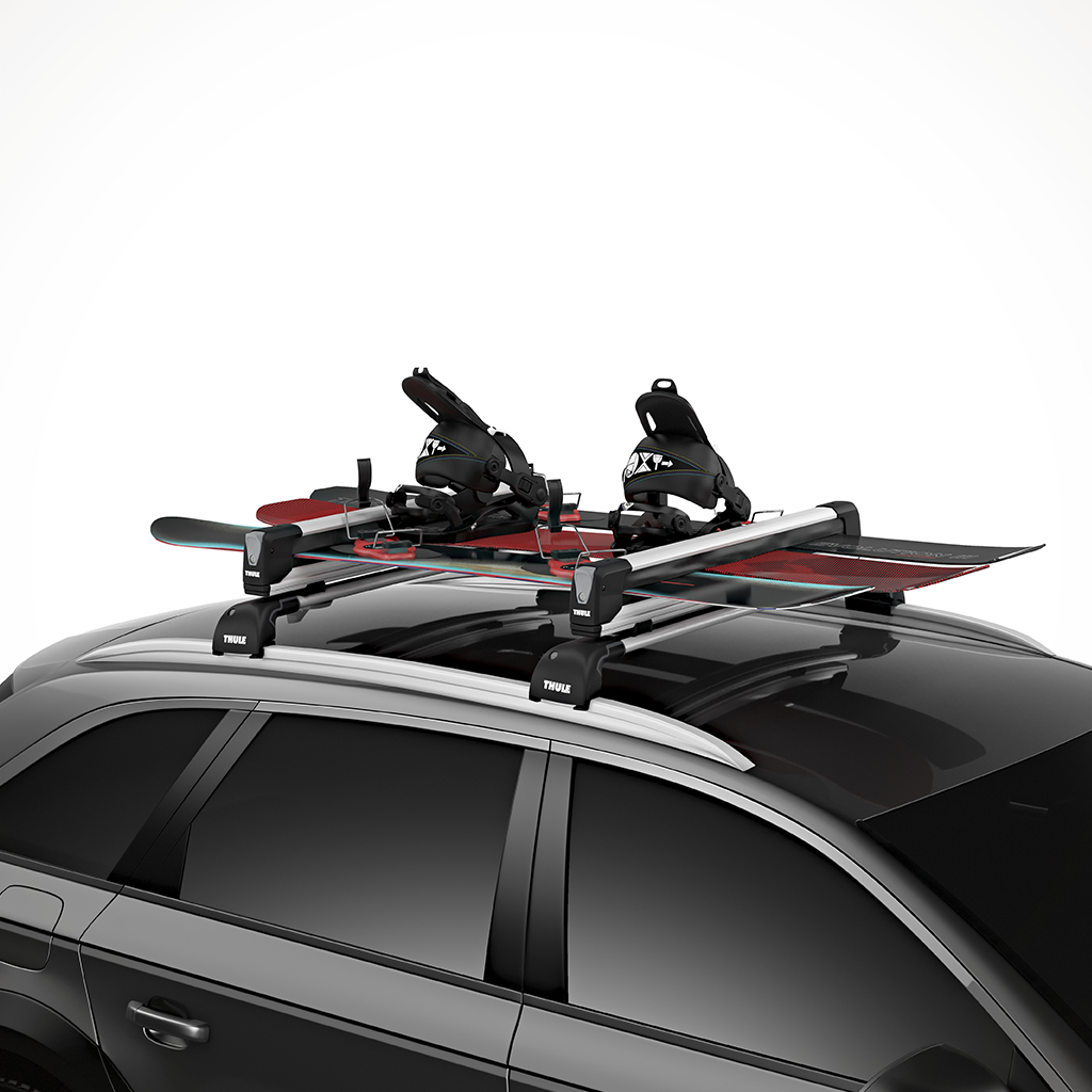 Product image: Thule Snow Pack Extender Silver Ski Snowboard Rack 4.