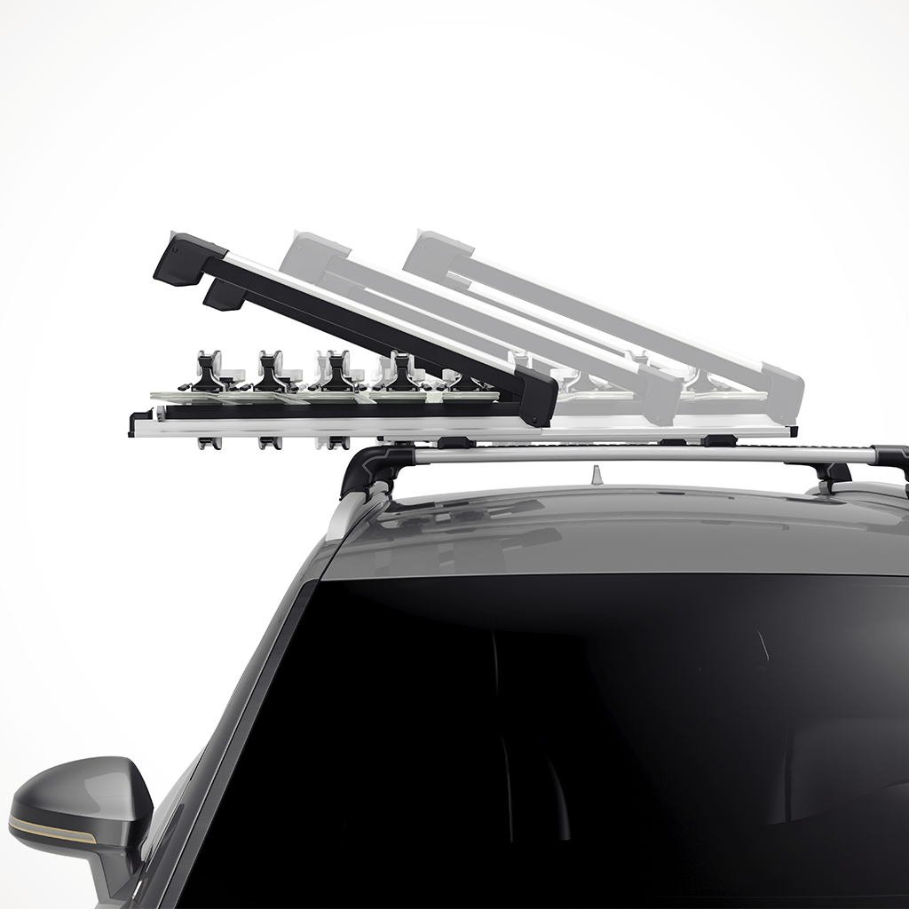 Product image: Thule Snow Pack Extender Silver Ski Snowboard Rack 5.