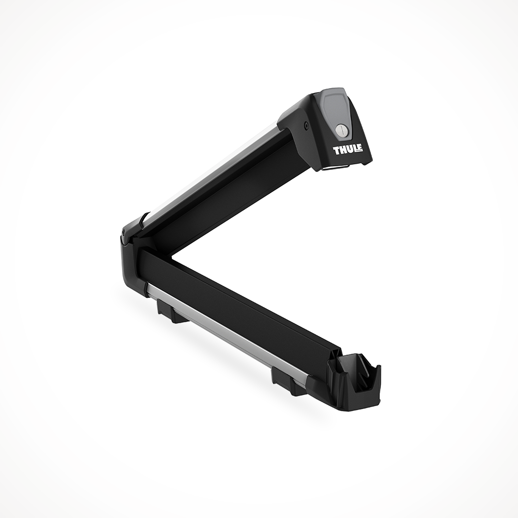 Product image: Thule Snow Pack L Aluminum Ski Snowboard Rack Open.