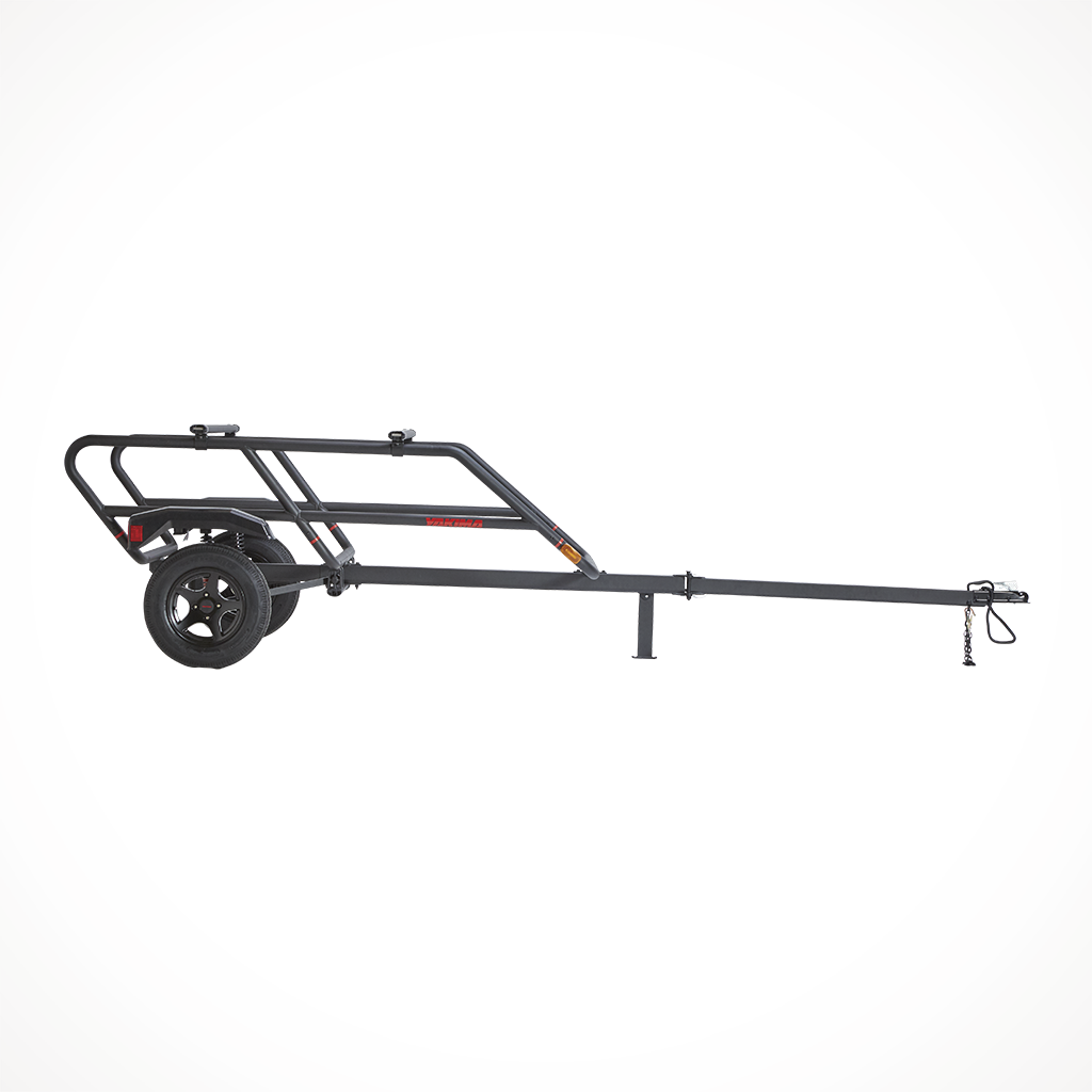 Product image: Yakima Easy Rider Two Level Gear Trailer, side profile view.