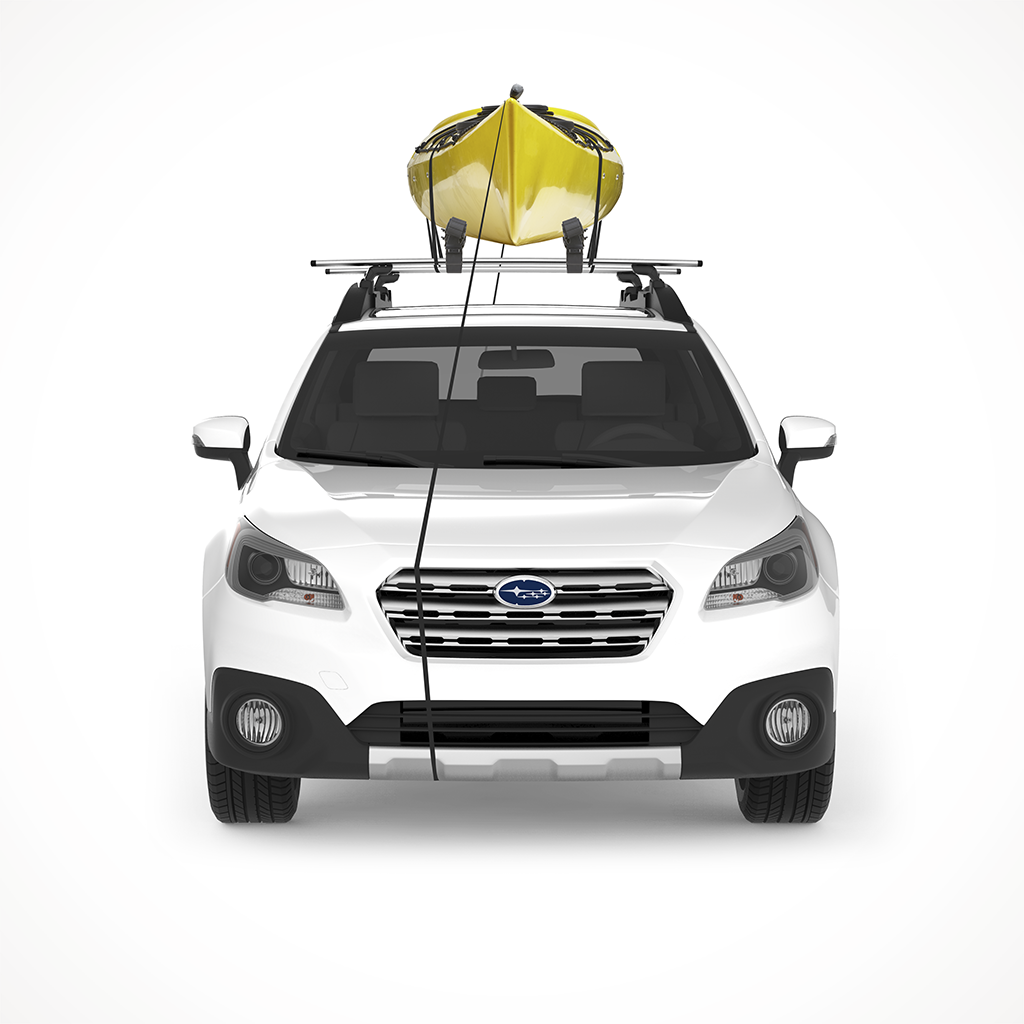 Product image: Yakima Hand Roll Rooftop Kayak Rollers On Car.