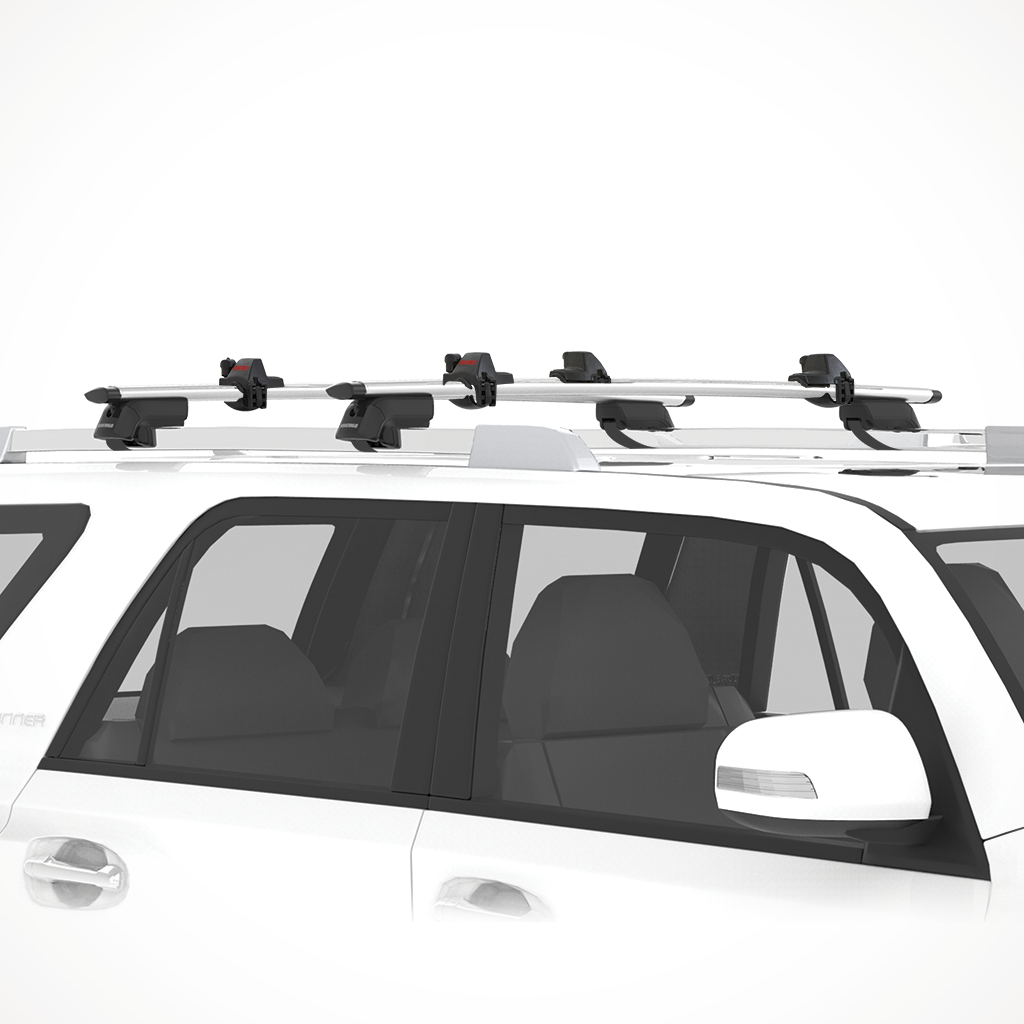 Product image: Yakima Keel Over Rooftop Canoe Mount On Car.